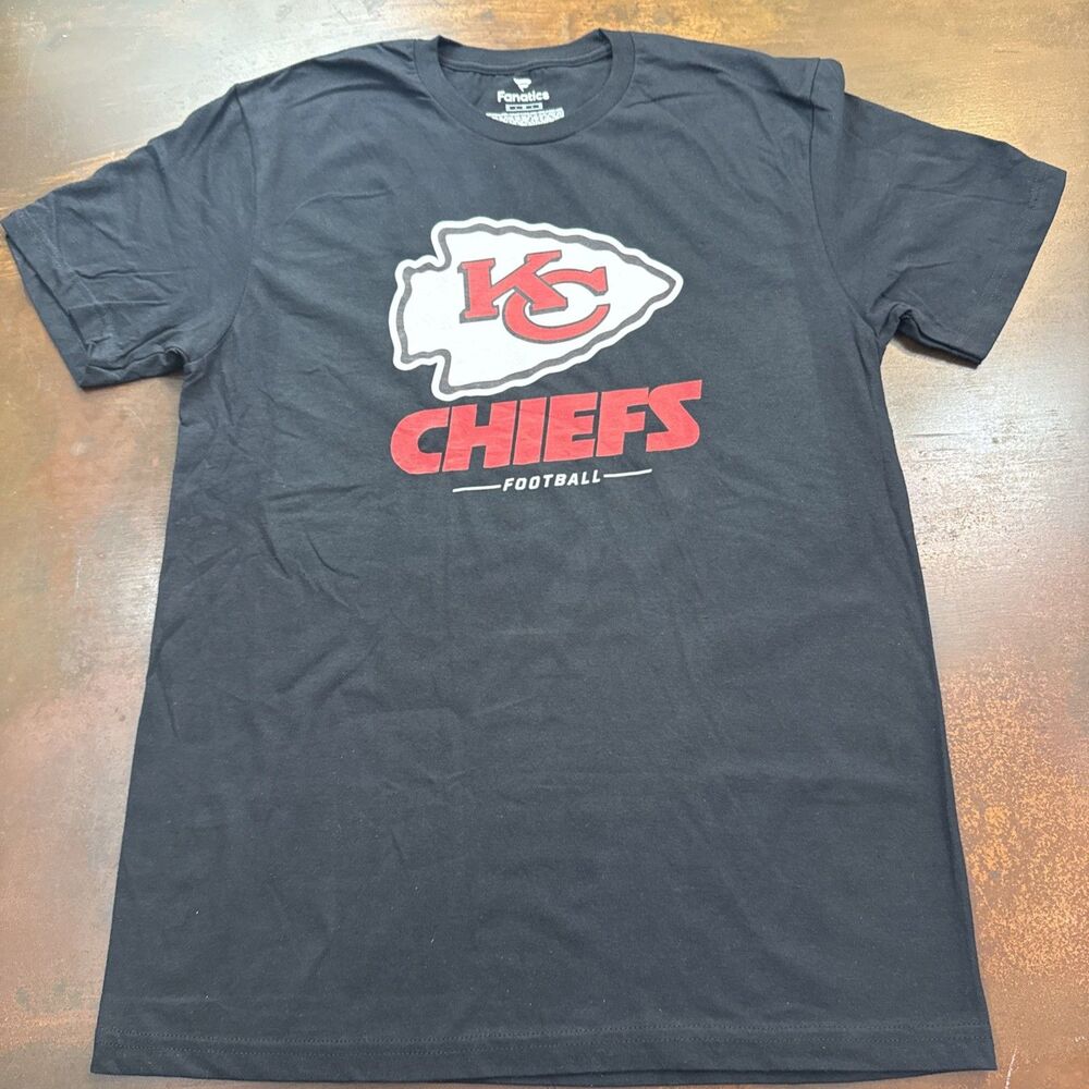 NFL Men's medium Fanatics Kansas City Chiefs Black Short Sleeve Graphic Shirt